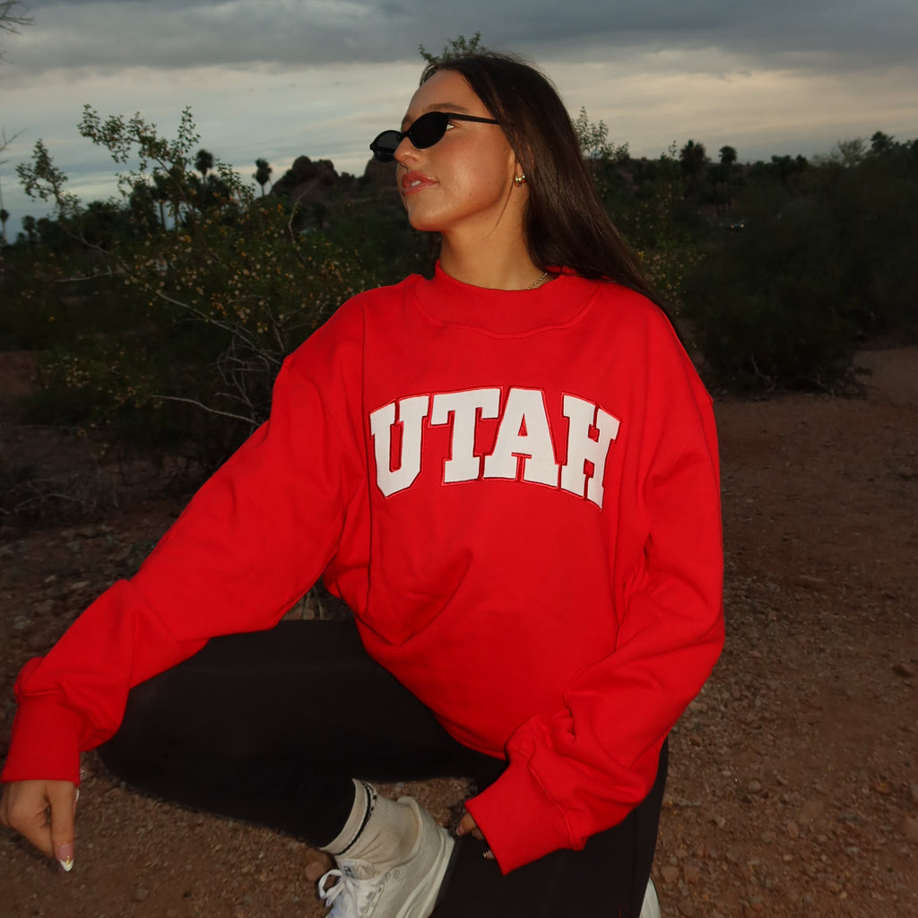 Utah Mock Neck Sweatshirt