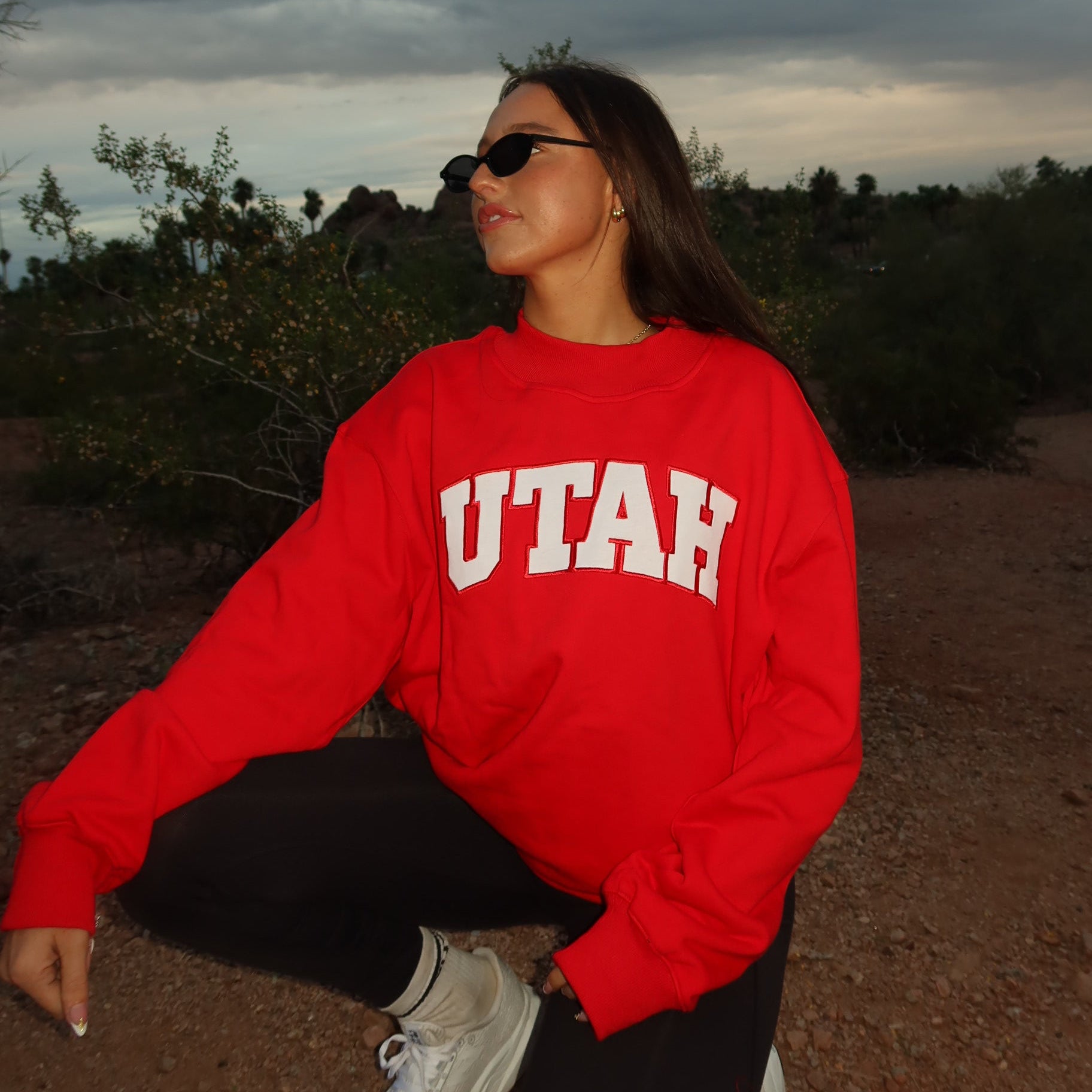 Utah Mock Neck Sweatshirt