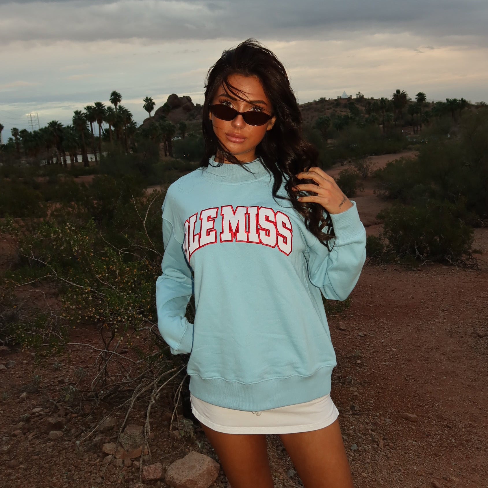 Ole Miss Mock Neck Sweatshirt
