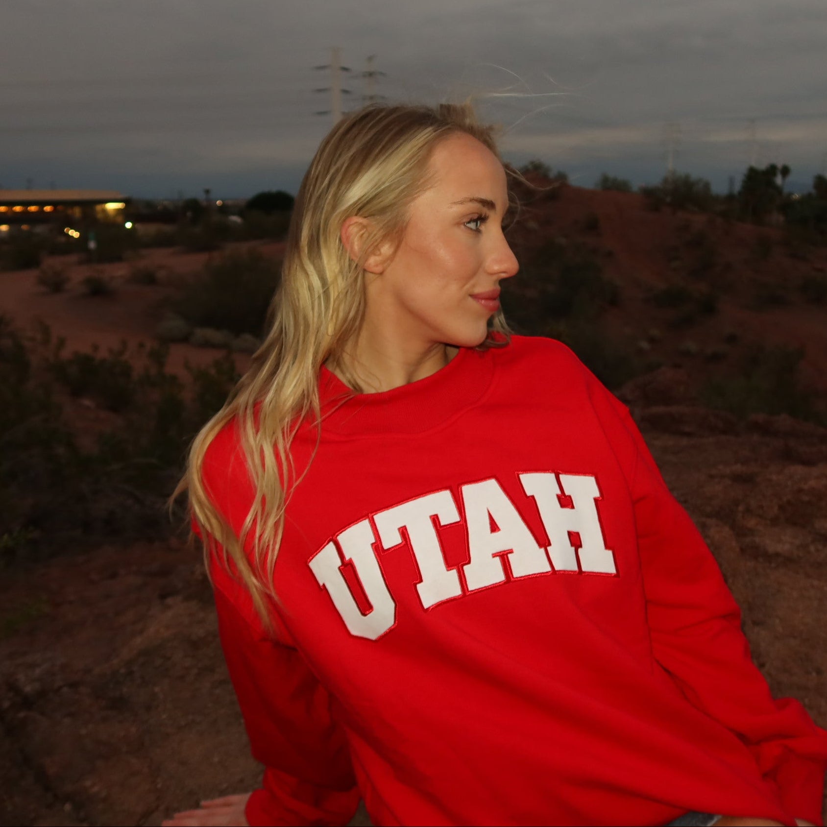 Utah Mock Neck Sweatshirt