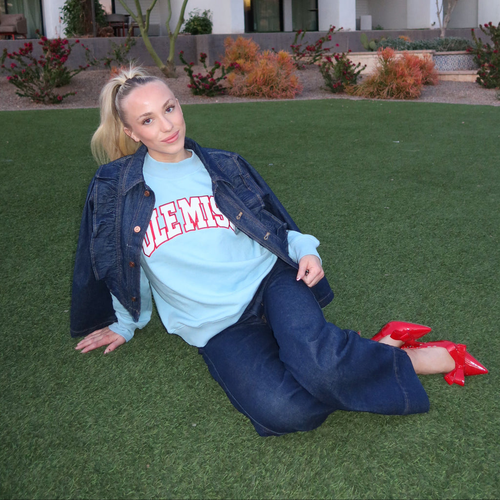 Ole Miss Mock Neck Sweatshirt