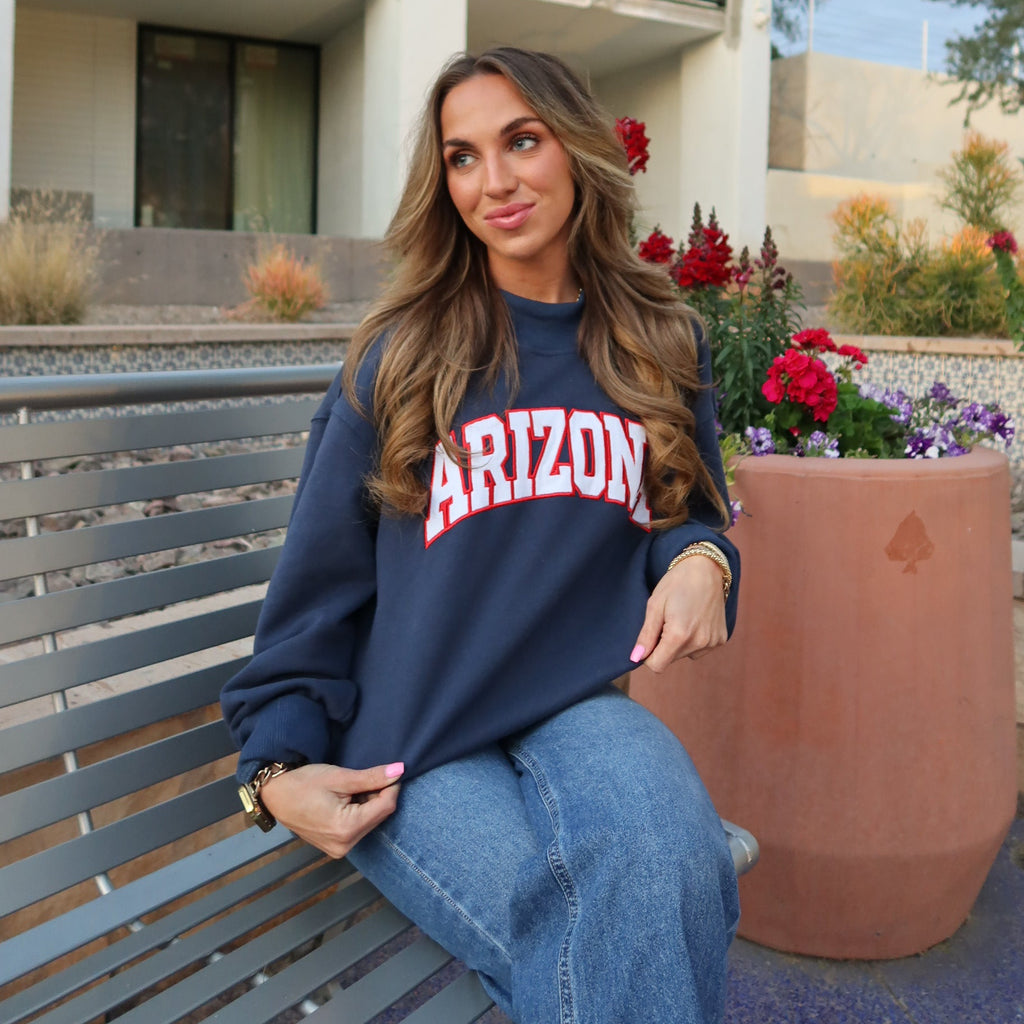 Arizona Mock Neck Sweatshirt