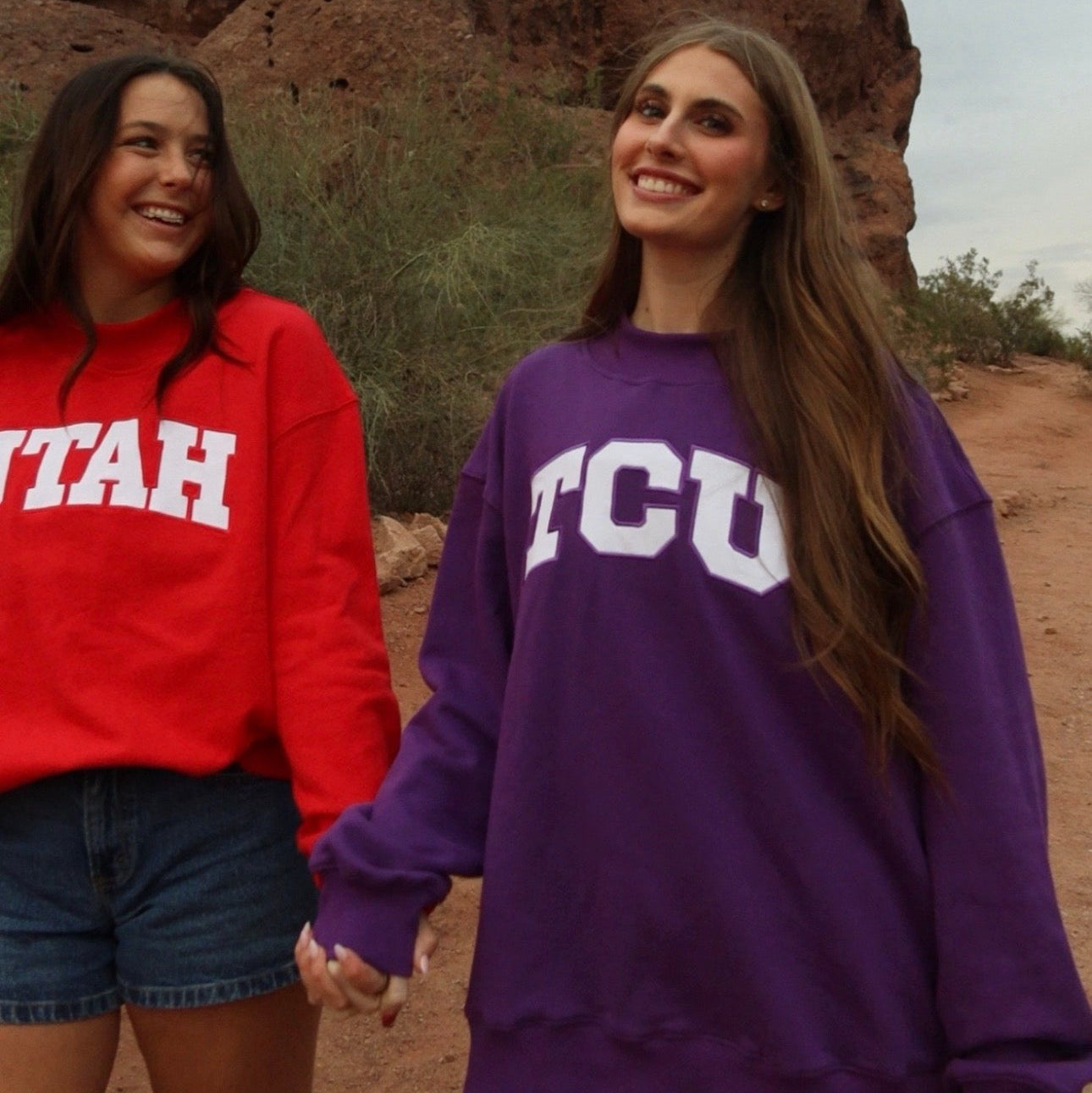 TCU Mock Neck Sweatshirt