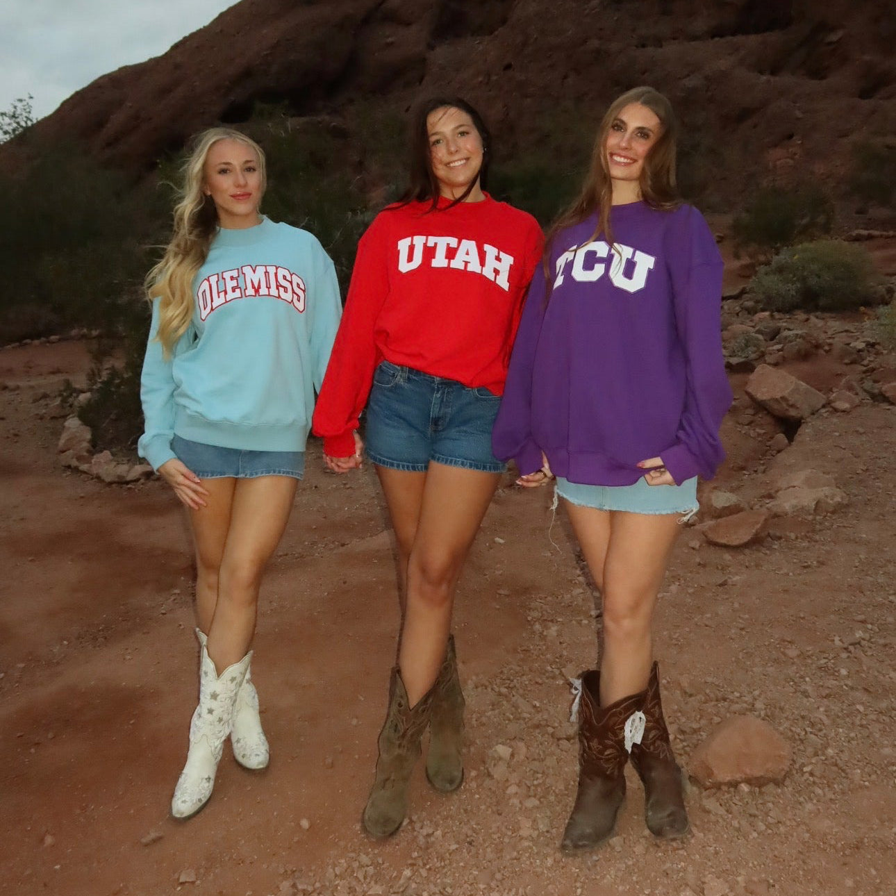TCU Mock Neck Sweatshirt