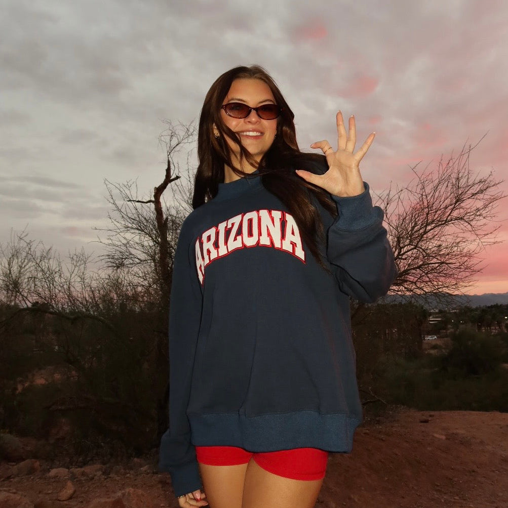 Arizona Mock Neck Sweatshirt