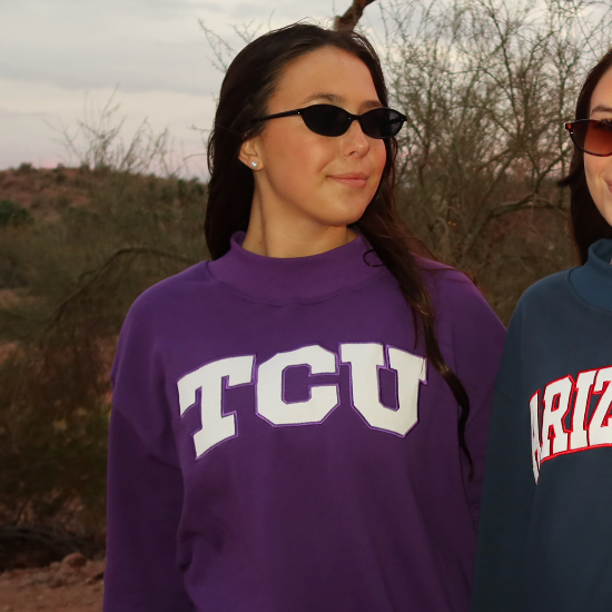 TCU Mock Neck Sweatshirt